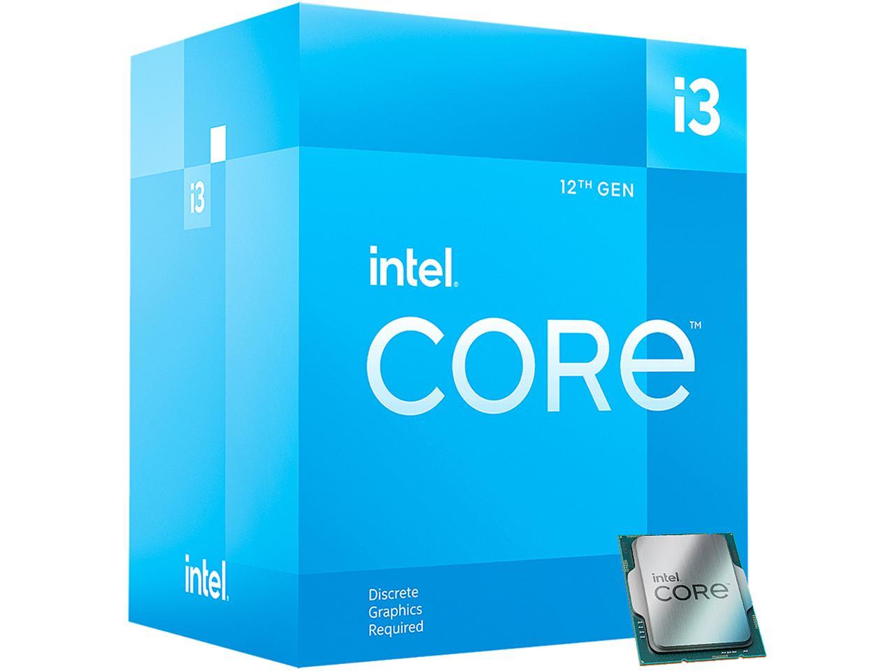 Intel Core i3-12100F - Core i3 12th Gen Alder Lake Quad-Core 3.3 GHz LGA 1700 58W Desktop Processor