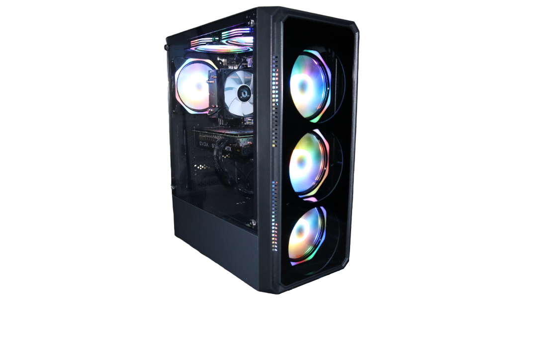TURBO SERIES Gaming PC, Intel Core i3-12100F 3.3GHz, GeForce RTX 3050 8GB, 16GB DDR4, 1TB SSD, WiFi & Win 10 Pro