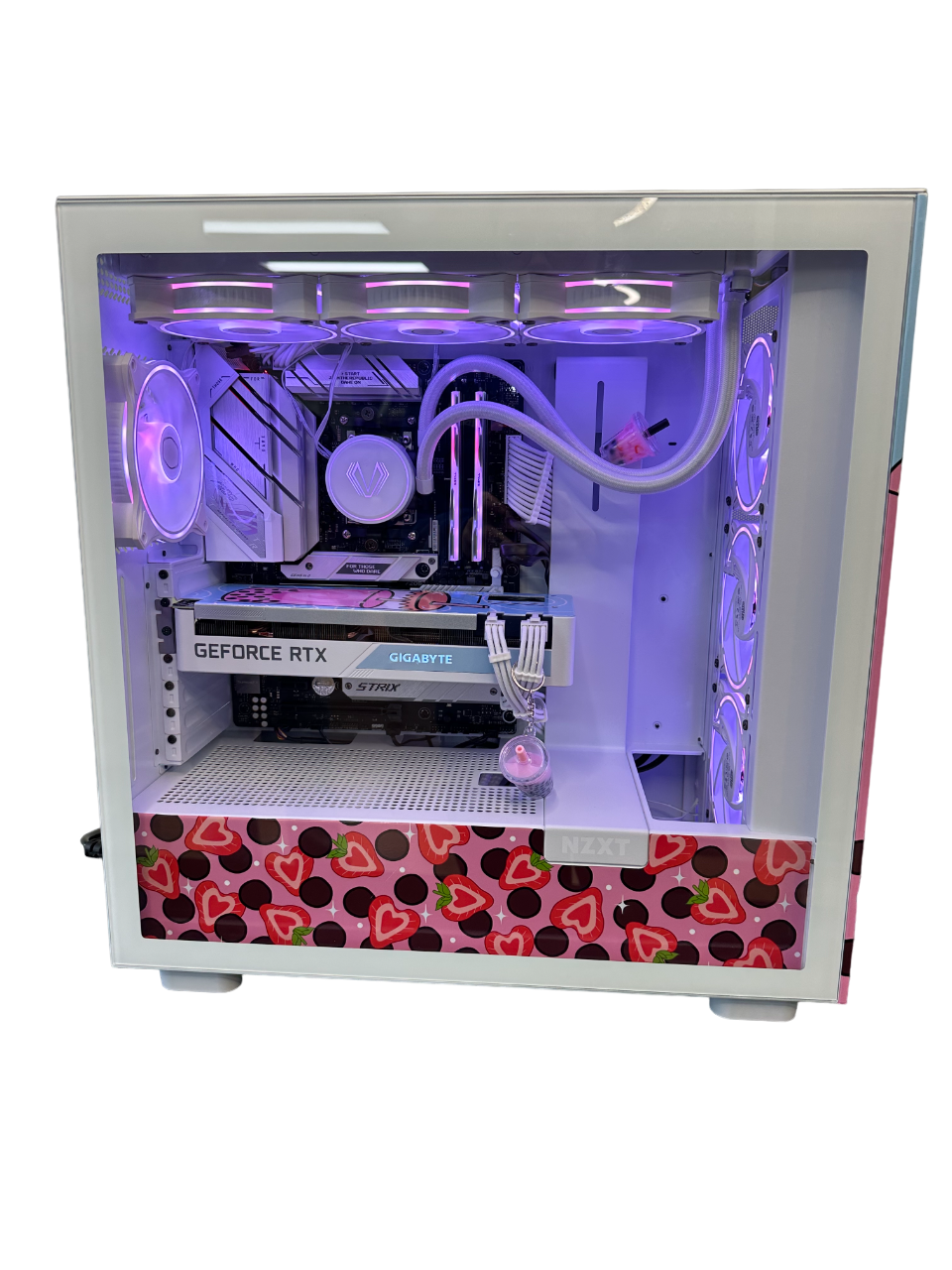 Strawberry Latte Boba Custom Gaming PC - AMD Ryzen 7 7700X - 8-Core 4.5 GHz, Nvidia RTX 3070 8GB, 32 GB (2 x 16 GB) DDR5-6000 CL36 Memory, 1TB SSD, WiFi & Win 11 Pro
