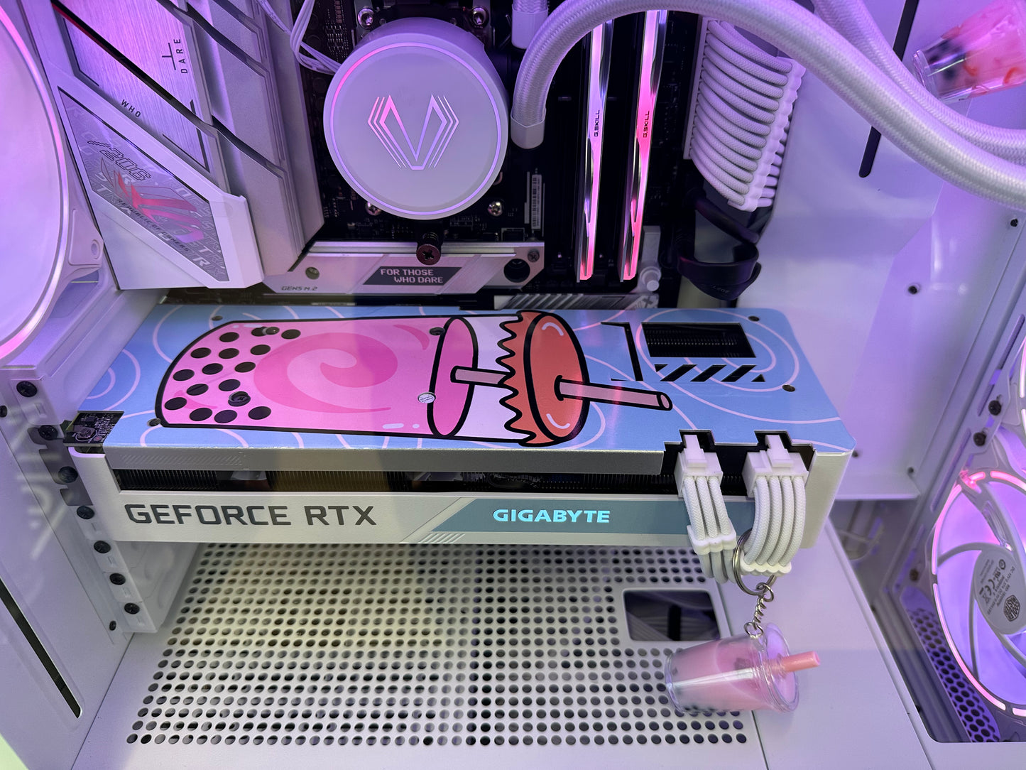 Strawberry Latte Boba Custom Gaming PC - AMD Ryzen 7 7700X - 8-Core 4.5 GHz, Nvidia RTX 3070 8GB, 32 GB (2 x 16 GB) DDR5-6000 CL36 Memory, 1TB SSD, WiFi & Win 11 Pro