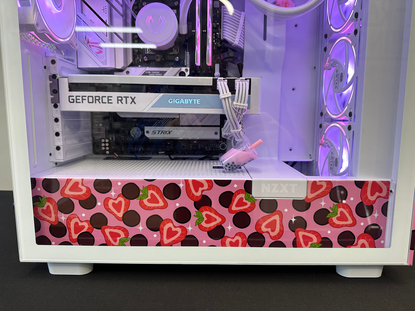 Strawberry Latte Boba Custom Gaming PC - AMD Ryzen 7 7700X - 8-Core 4.5 GHz, Nvidia RTX 3070 8GB, 32 GB (2 x 16 GB) DDR5-6000 CL36 Memory, 1TB SSD, WiFi & Win 11 Pro