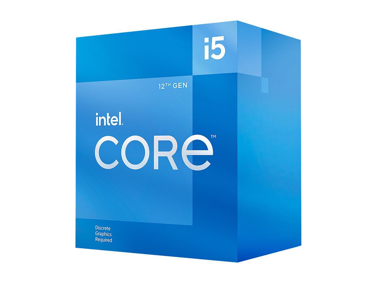 Intel Core i5-12400F - Core i5 12th Gen Alder Lake 6-Core 2.5 GHz LGA 1700 65W Desktop Processor