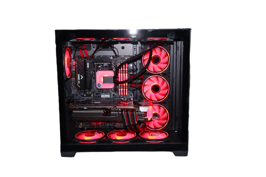 HIGH END Gaming PC the RED DEVIL, AMD Ryzen 7 5800X3D 3.4 GHz, AMD 