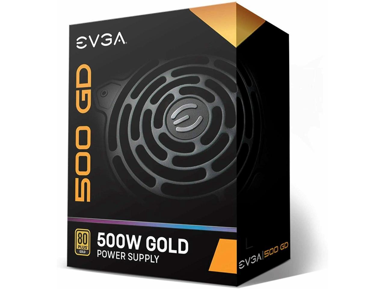 EVGA 500 GD - 500 W 80 PLUS GOLD Certified Non-Modular Active PFC Power Supply